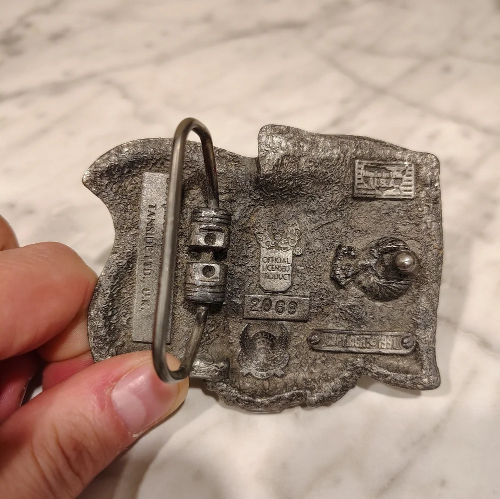 Vintage Flag Belt Buckle